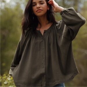 Jenni Kayne Long Sleeve Willow Blouse